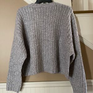 Grey knit sweater